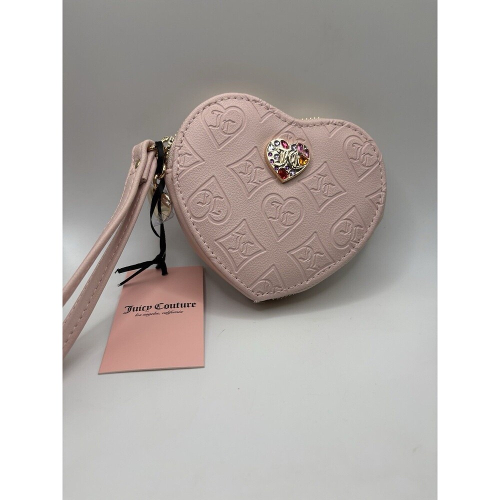 Juicy Couture Pink Clay Glitz Out Heart ZA Heart Shaped Dusty Pink